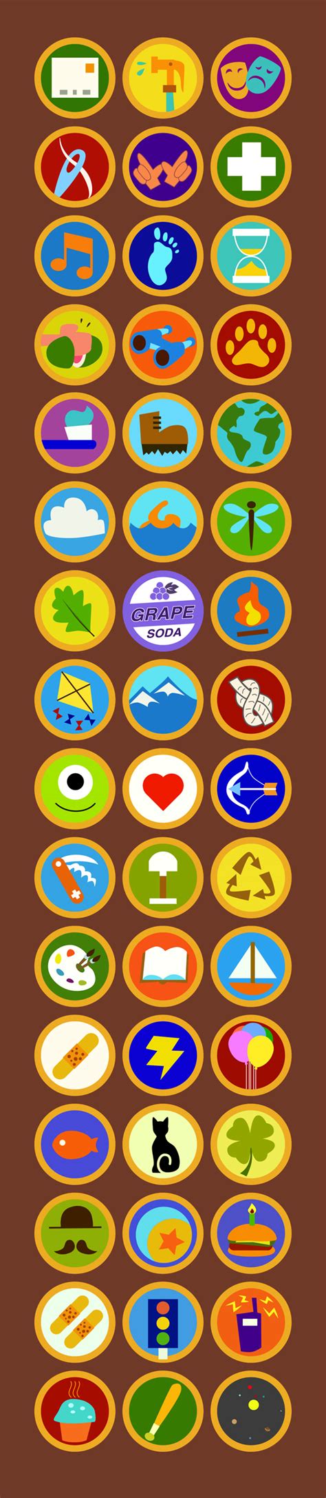Printable Wilderness Explorer Badges